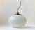 Mid-Century Modern Pendant Lamp in Etched Satin Glass from Stilnovo, 1960s For Sale - Image 3 of 10