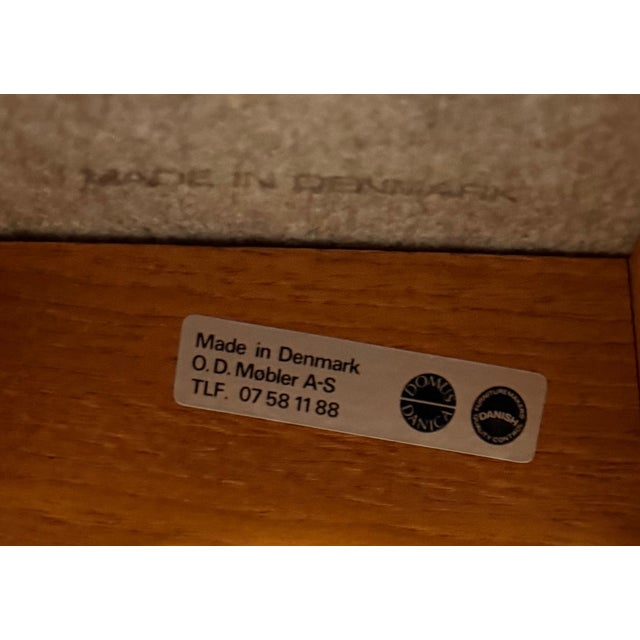 Wood Trio of Model Od-61 Bar Stools by Erik Buch for o.d. Mobler, Denmark, C. 1960's For Sale - Image 7 of 12