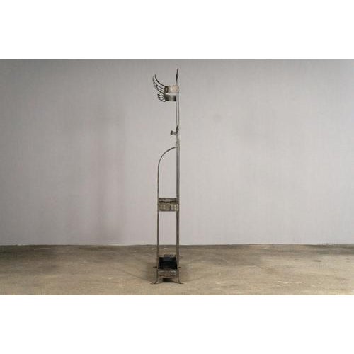 Art Nouveau Wardrobe in Iron For Sale - Image 4 of 18