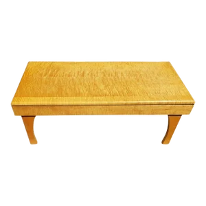 Solid Primavera Mahogany Coffee Table, Circa 1980s