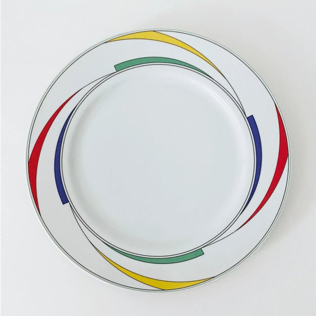 Postmodern 1980s Modern International Rhythm "Flash" China Platter For Sale - Image 3 of 3