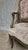 Vintage Louis XV Style Carved Armchair with Floral Upholstery, France, 1740s For Sale - Image 4 of 18