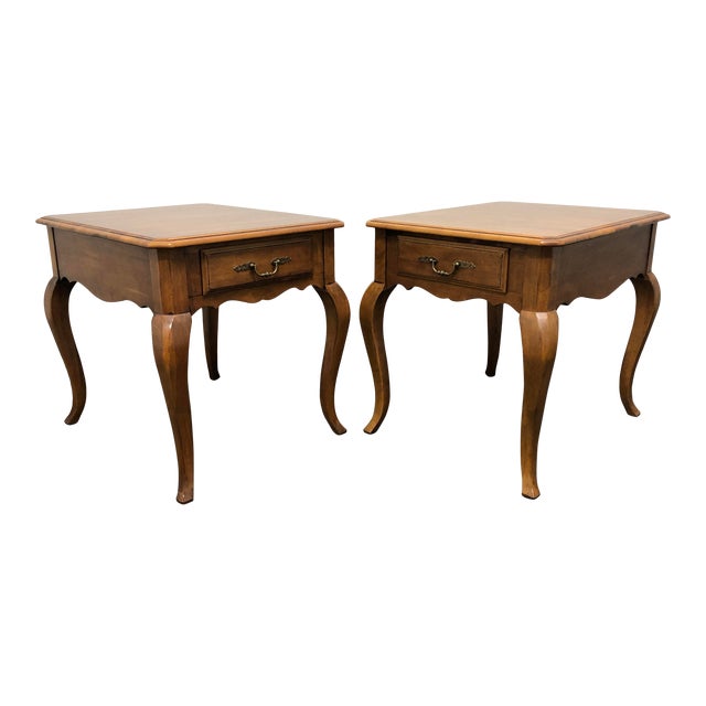Ethan Allen French Country End Side Tables Pair Chairish