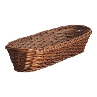 Mid-20th Century French Bread Proofing Basket For Sale