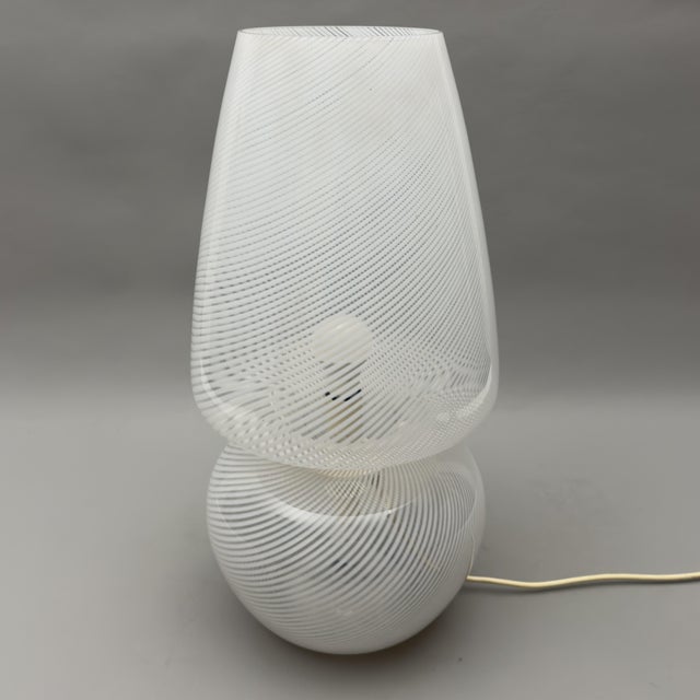 1970s Large Mushroom Table Lamp in Murano Glass, 1970s For Sale - Image 5 of 13