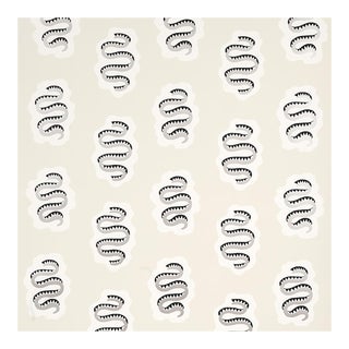 SAMPLE - Schumacher Elsa Wallpaper In Sandstone For Sale