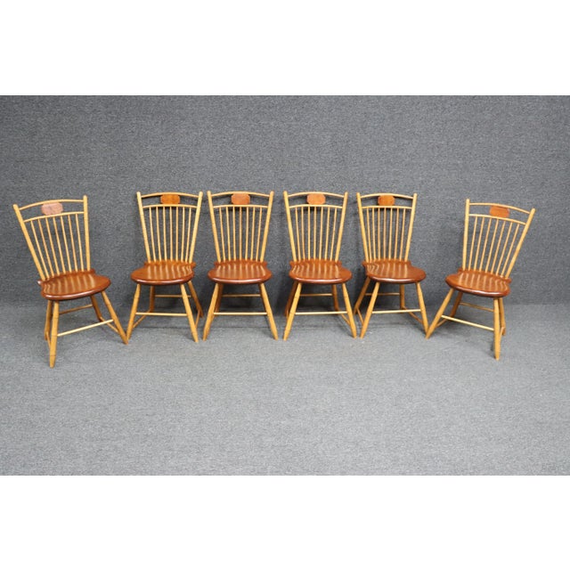 Traditional Neshannock Woods Butterfly Windsor Chairs Set/12 For Sale - Image 3 of 12