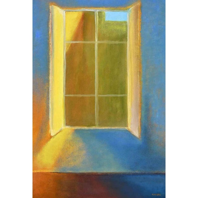 Contemporary Roberto Cuccaro, Open Window, Original Gouache on Paper, 2000s For Sale - Image 3 of 3