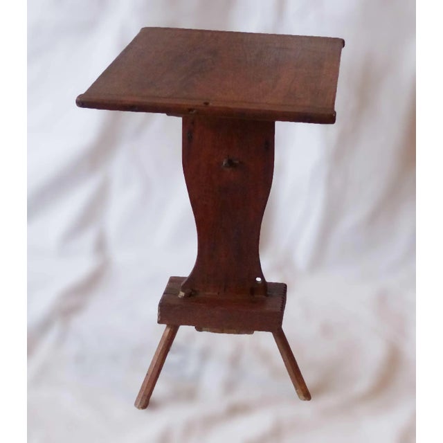 Rustic Side Table Primitive Rustic Style Pine For Sale - Image 3 of 4