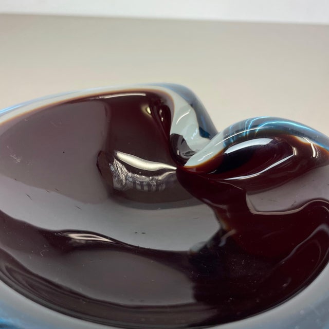Glass Large Murano Glass Ashtray, Italy, 1970s For Sale - Image 7 of 18