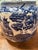 Charming vintage Japanese Blue Willow teapot featuring a classic cobalt blue and white chinoiserie landscape with pagodas,...
