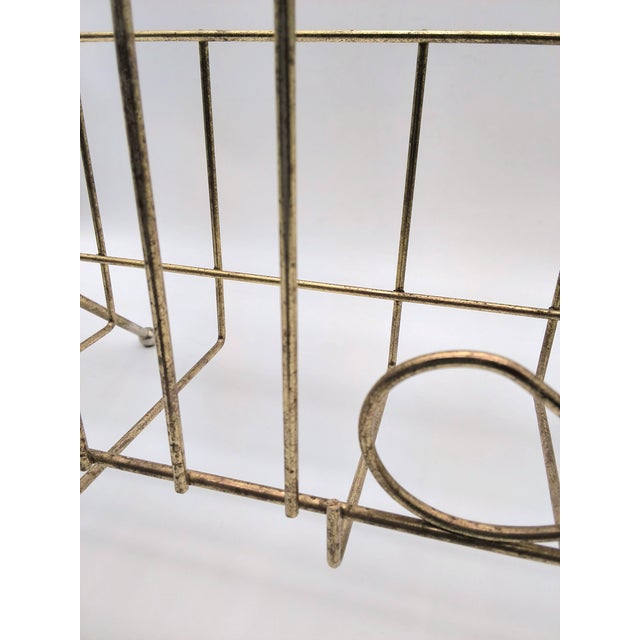 Large Vintage Brass Magazine / Record Vinyl Holder For Sale In Portland, ME - Image 6 of 10