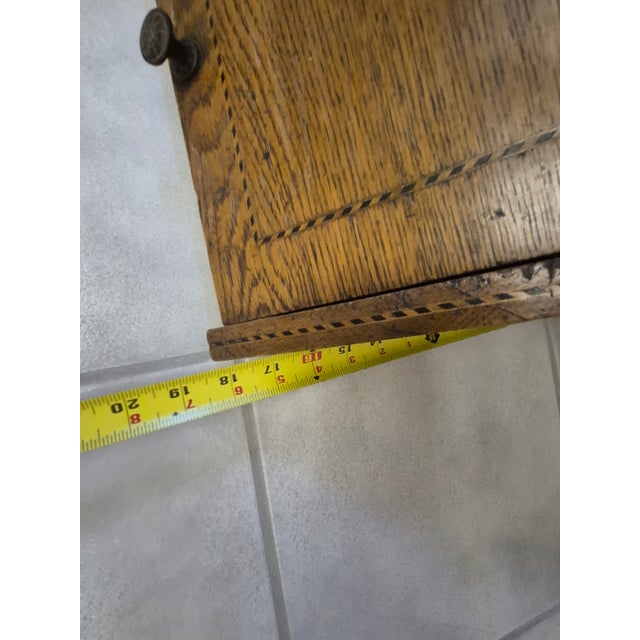 Mid 19th Century Vintage Oak Coal Scuttle Box For Sale - Image 5 of 8