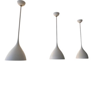 Agnes Martin Visual Comfort Contemporary Pendant Lights - Set of 3 For Sale
