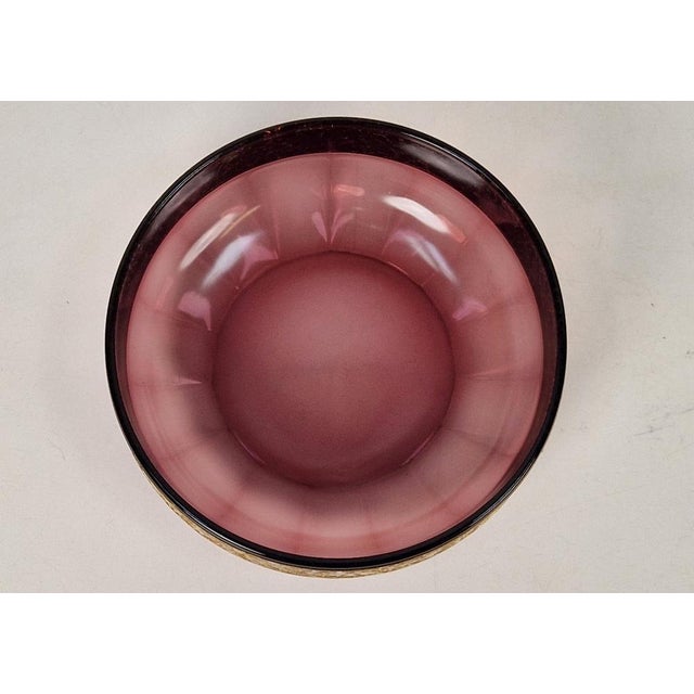 Art Nouveau Amethyst Glass Bowl by Moser Karlsbad, 1920s For Sale - Image 4 of 10