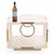 Wood Rare Pair of Two-Tier White Lacquered Wood and Brass End Tables, C. 1960 For Sale - Image 7 of 7