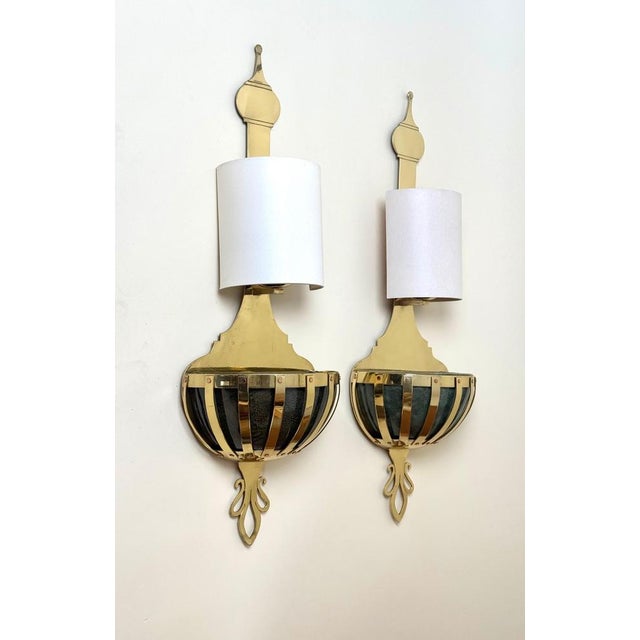 Brass Wall Lights with Planters from Valenti, Spain, 1970s, Set of 2 For Sale - Image 16 of 18
