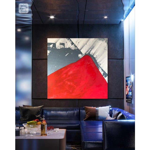 2020s Matthew Izzo Painting on Canvas Titled Red Mountain For Sale - Image 5 of 7