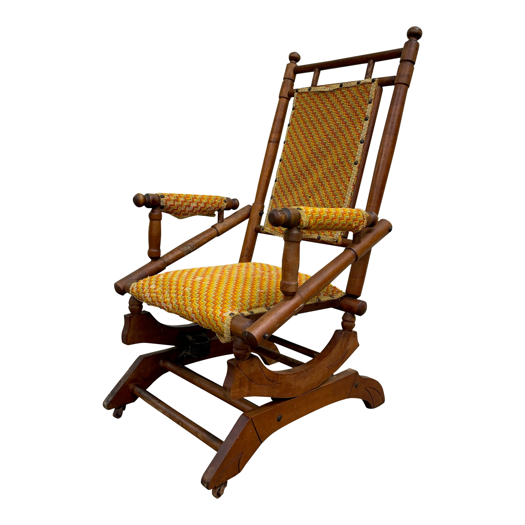Chair Restoration How To Reupholster An Antique Rocking Chair With