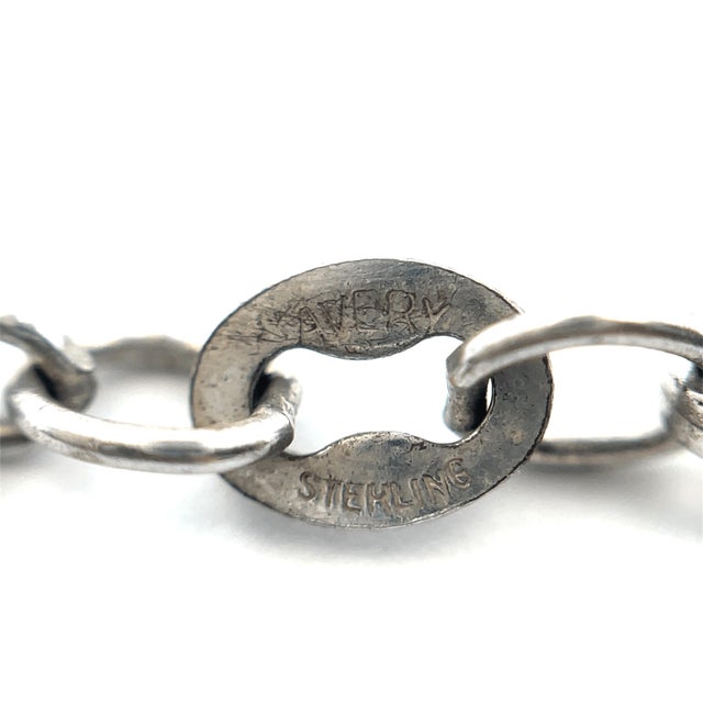 Silver Mid 20th Century James Avery S925 Rolo Apple Pendant Necklace For Sale - Image 8 of 8