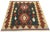Tribal Vintage Persian Shiraz Kilim Rug - 03'02 X 03'08 For Sale - Image 3 of 9