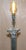 Metal Vintage Silver-Plated Corinthian Pillar Floor Lamp with Paw Feet For Sale - Image 7 of 15