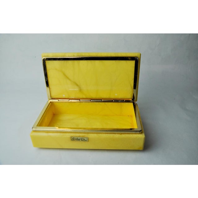 1970s Yellow Alabaster Box, Spain, 1970s For Sale - Image 5 of 8