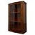 A striking and beautifully crafted 20th-century Art Deco style display cabinet, distinguished by its richly figured...