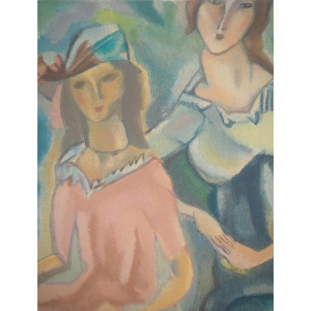 Jules Pascin, The Two Sisters, Original Lithograph For Sale - Image 6 of 7