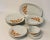 Dinner service for 4 people in “so vintage” Bavarian porcelain with its stylized floral patterns in bright colors and its...