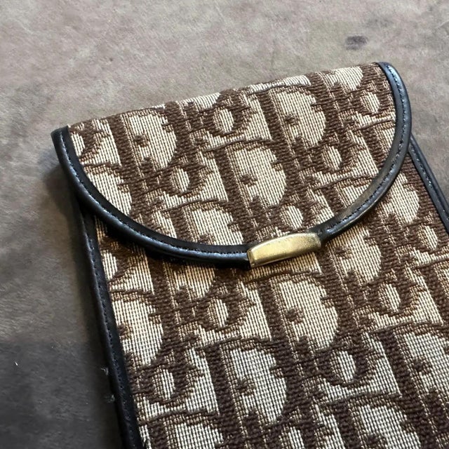 21st Century Leather and Logo Canvas Phone or Glasses Case by Christian Dior For Sale - Image 11 of 11