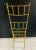 Gio Ponti Mid 20th Century Italian Faux Bamboo Brass Gilt Chiavari Style Chair For Sale - Image 4 of 7