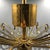 Hollywood Regency Art Deco Basket Chandelier in Brass & Crystal Ceiling Lamp For Sale - Image 3 of 15