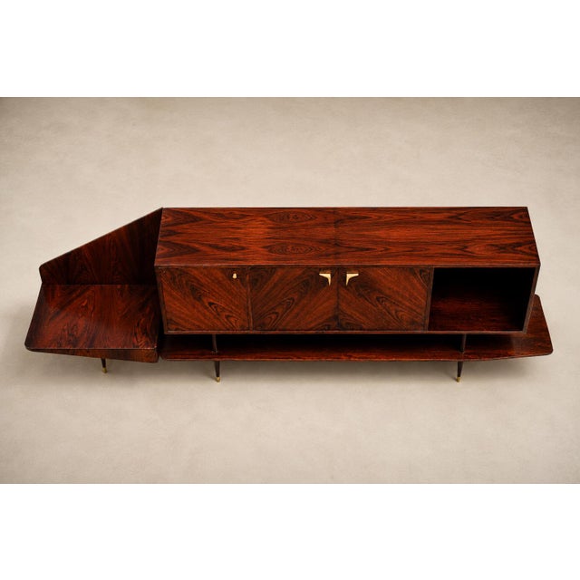 Brazilian Modern Credenza by Giuseppe Scapinelli in Brazilian Rosewood, Brazil, 1950s For Sale - Image 11 of 18