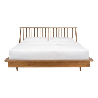 Cassius Wood Spindle Bed - Light Brown, King For Sale