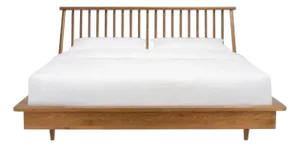 Cassius Wood Spindle Bed - Light Brown, King