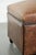 Brown Sheepskin Ottoman with Black Piping For Sale - Image 8 of 9