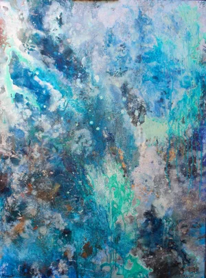 "Siren's Call " Contemporary Abstract Painting by Lisa Finlayson
