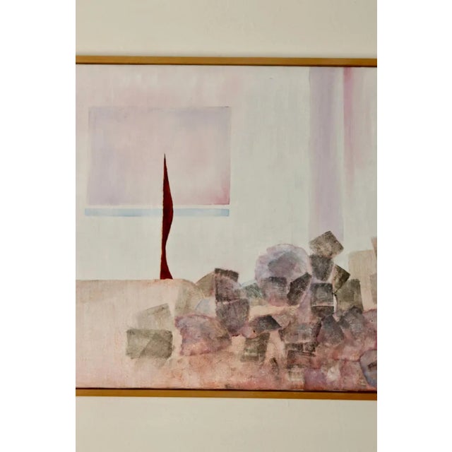 Bengt Andersson, Abstract Composition with Geometric Elements, 1999, Oil on Canvas For Sale - Image 9 of 11