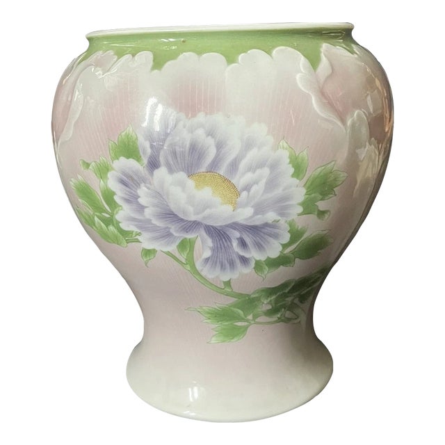 Antique Japanese Makuzu Kozan Peony Vase – Meiji Era Imperial Style Porcelain For Sale