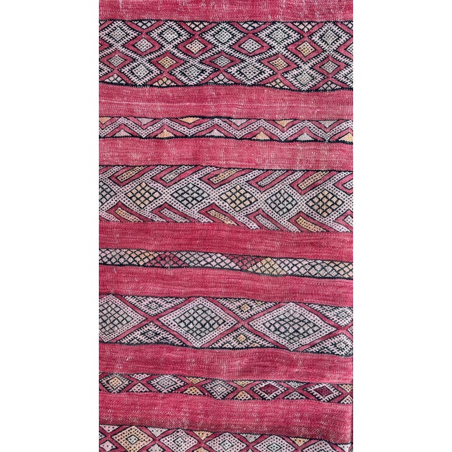 Kilim Moroccan Zemmour Rug 6x11 Ft For Sale - Image 9 of 10