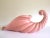 This vintage Mid Century Modern cornucopia shell art pottery pink ceramic extra large fruit bowl centerpiece planter is an...