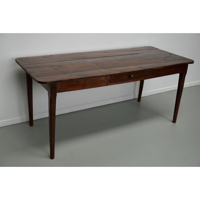19th Century French Rustic Farmhouse Dining Table For Sale - Image 6 of 14