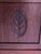 Brown 1910s Pair of English Mahogany Nightstands With Carved Floral Doors & Stone Tops For Sale - Image 8 of 18