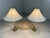 Mid-Century Modern Large Crystal and Brass Table Lamps, 1960s, Set of 2 For Sale - Image 3 of 18