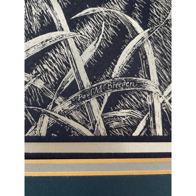 Paul M. Breeden Tiger and Lion Metal Foil Etching Art - a Pair For Sale - Image 4 of 13