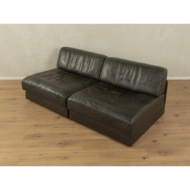 Mid-Century Modern Vintage DS-76 Modular Sofa from de Sede, 1970s, Set of 2 For Sale - Image 3 of 6