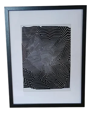 Victor Vasarely, After a Kinetic Work from Portfolio, 1973, Screenprint, Framed