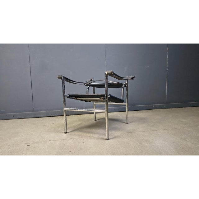 LC-1 Chair in Black Ponyskin by Le Corbusier for Cassina, 1970s For Sale - Image 6 of 14
