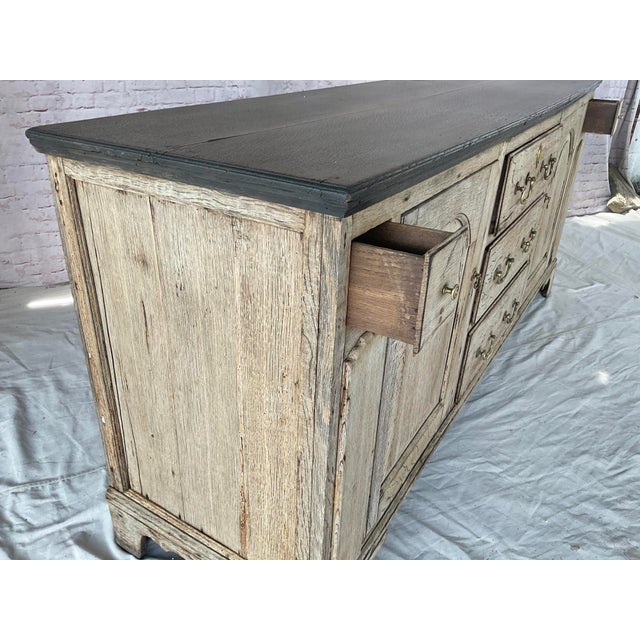19th Century English Bleached English Oak Cabinet, Buffet, Sideboard For Sale - Image 15 of 16